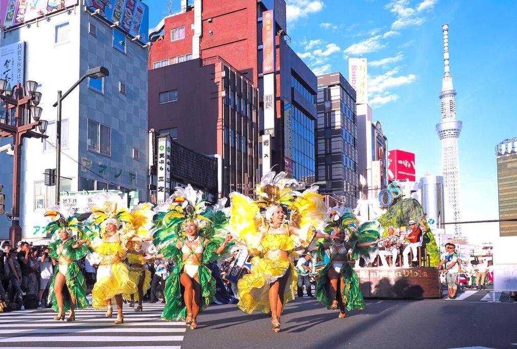 203 Oshiage Sta 3Mins Walk! Wi-Fi Elevator 4Pax Apartment Tokio Exterior foto